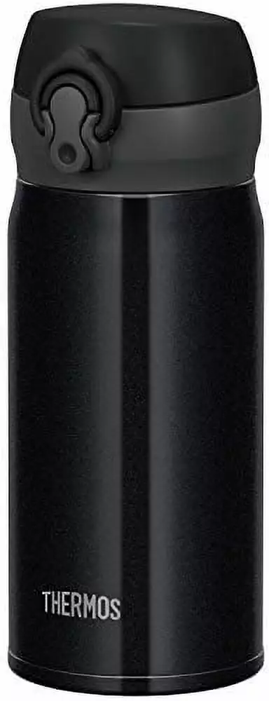 Thermos Water Bottle Vacuum Insulated Mobile Mug One-Touch Open Pearl Black 350ml JNL-354 PBK Stainless Steel
