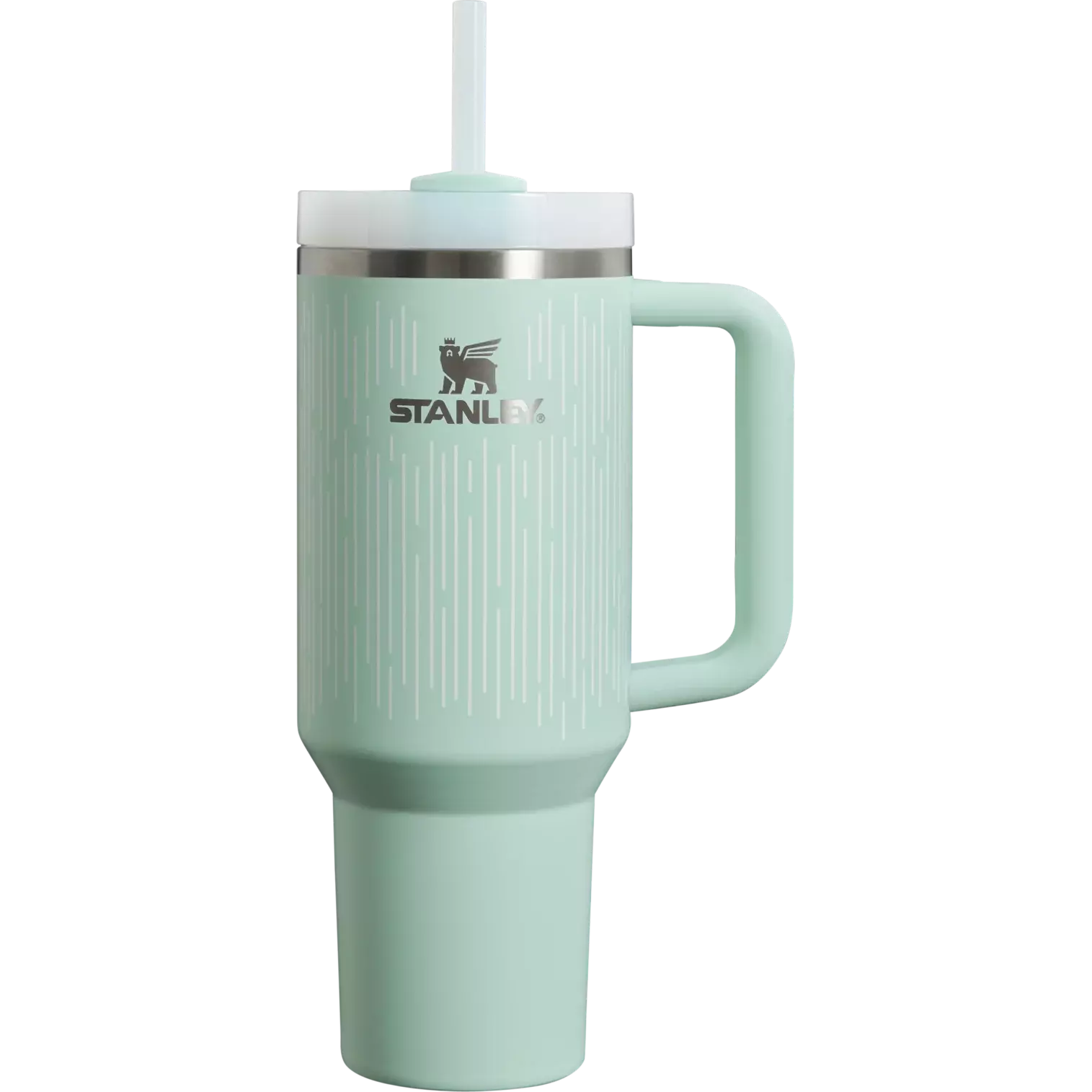 Stanley Clean Slate Quencher H2.0 FlowState Tumbler 40 oz Soft Rain Mint Stainless Steel Vacuum Insulated