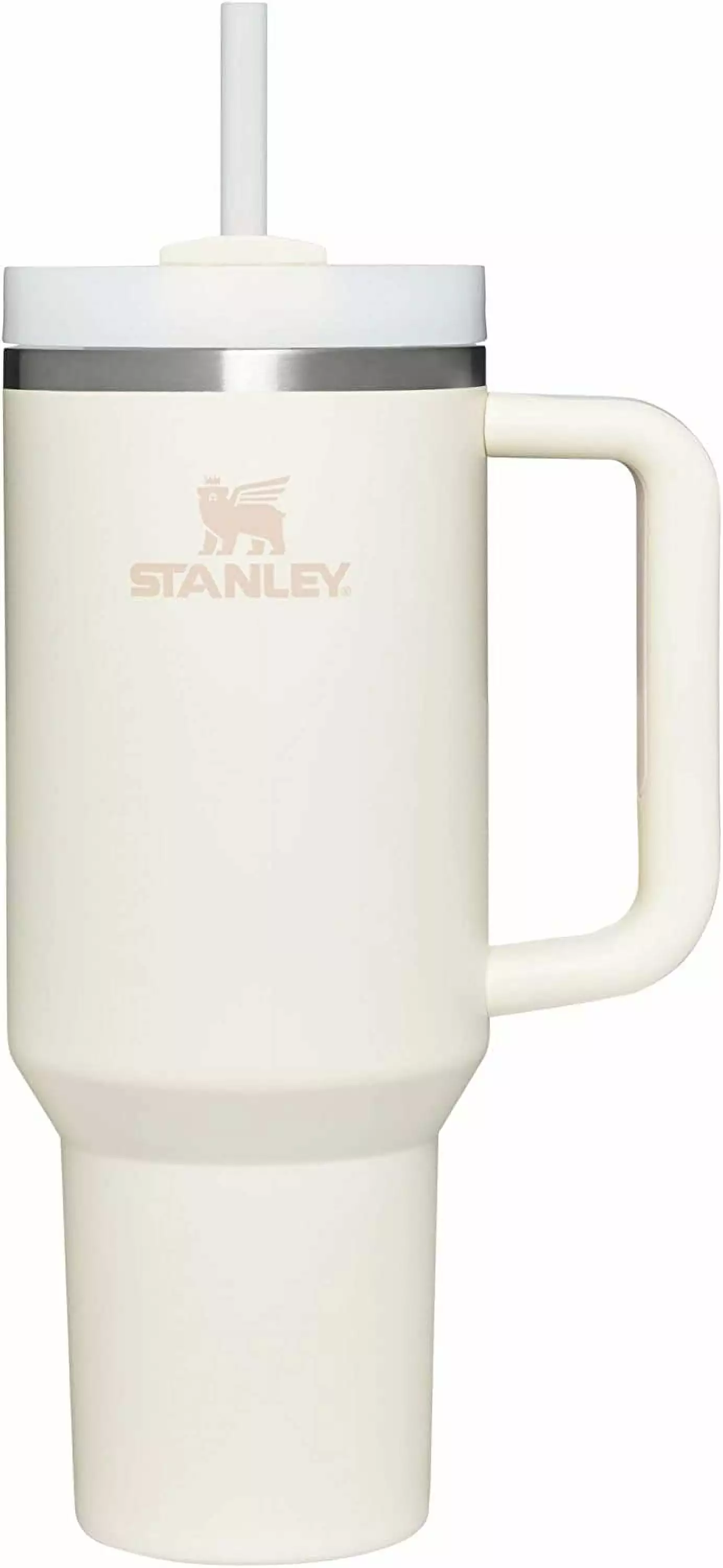 Stanley Quencher H2.0 FlowState 40oz Stainless Steel Vacuum Insulated Tumbler Lid and Straw Water Iced Tea Coffee Cream