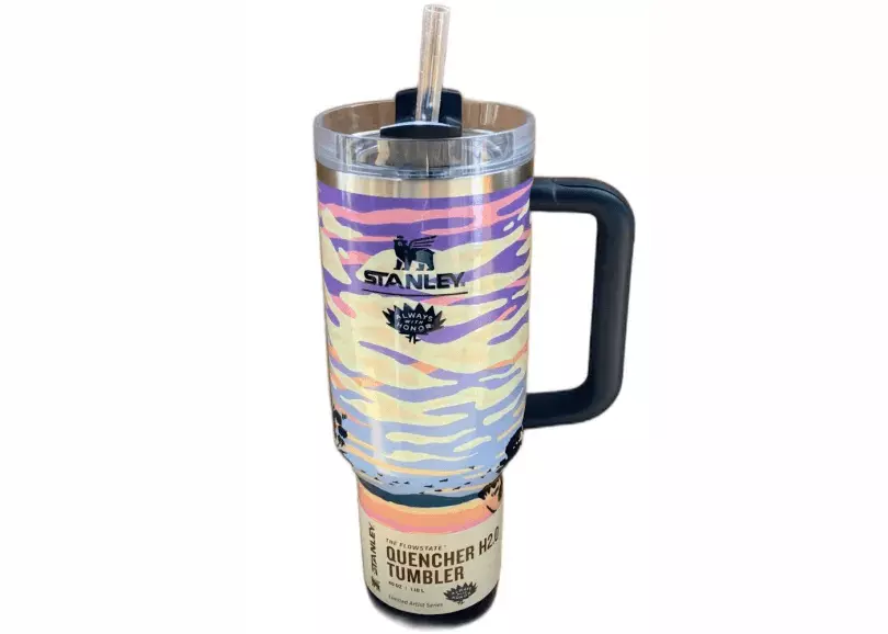 Stanley Quencher H2.0 FlowState Tumbler 40 oz Hazy Horizon Stainless Steel Vacuum Insulated Water Bottle