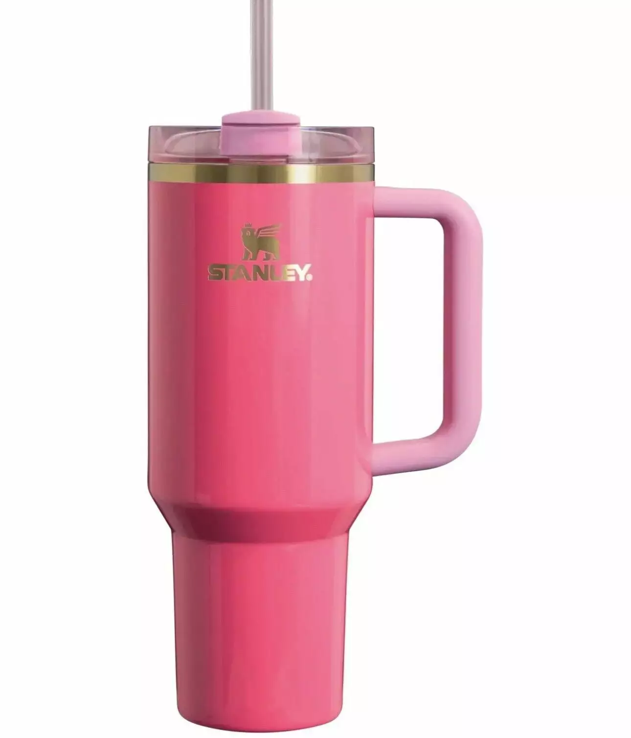 Stanley Quencher H2.0 FlowState Tumbler 40 Oz Pink Parade Stainless Steel