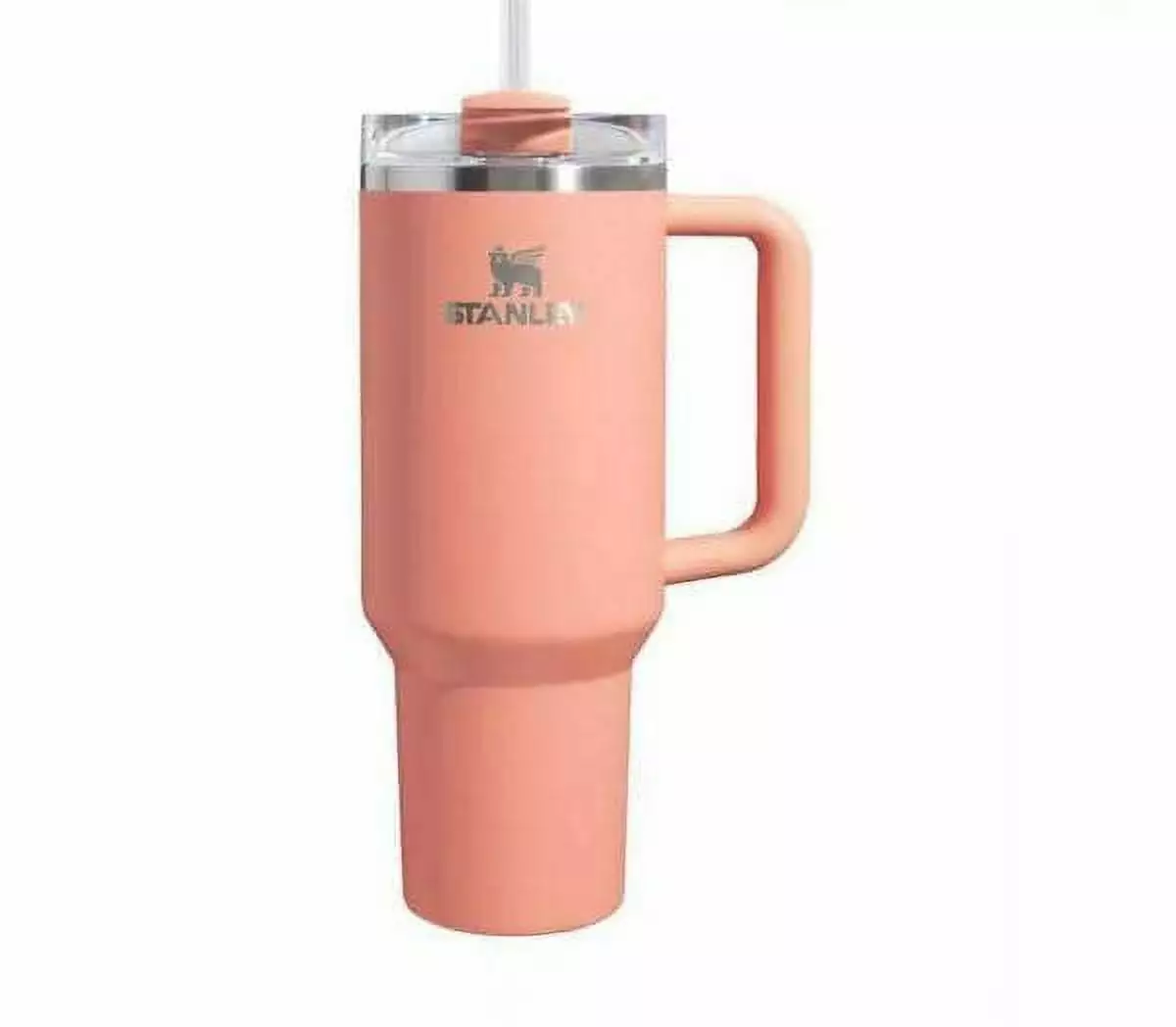 Stanley 40 oz Stainless Steel H2.0 FlowState Quencher Tumbler Melon Color Vacuum Insulated