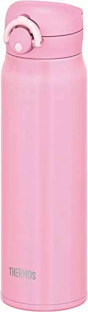 Thermos Vacuum Insulated Water Bottle 600ml One-Touch Open Pink JNR-601 P Hot and Cold Drinks