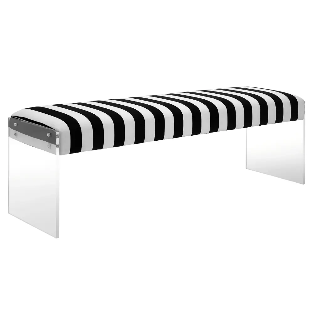 Envy Paris Velvet/Acrylic Bench - UK King Size