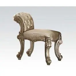 Acme Vendome Gold Patina Vanity Stool 23008 - Stylish Dressing Seat
