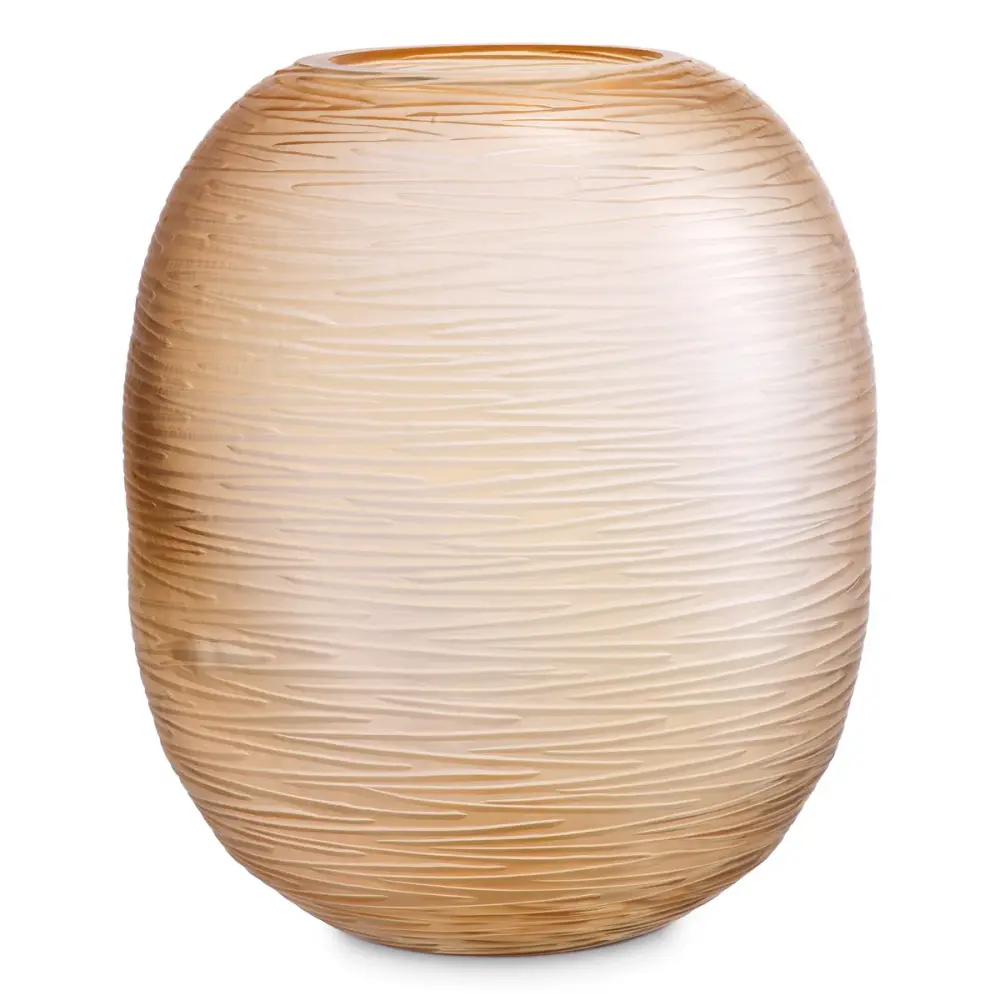 Alessio Generous Glass Vase - Peach | Watertight & Leakproof
