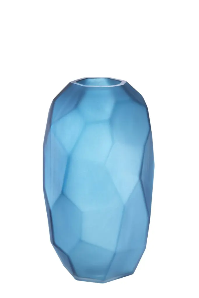 Eichholtz Fly S Blue Hand Blown Glass Vase Small Floral Display Piece