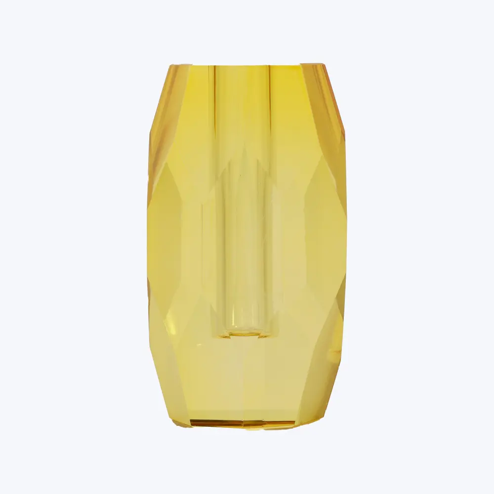 Hand-Blown Glass Crystal Vase