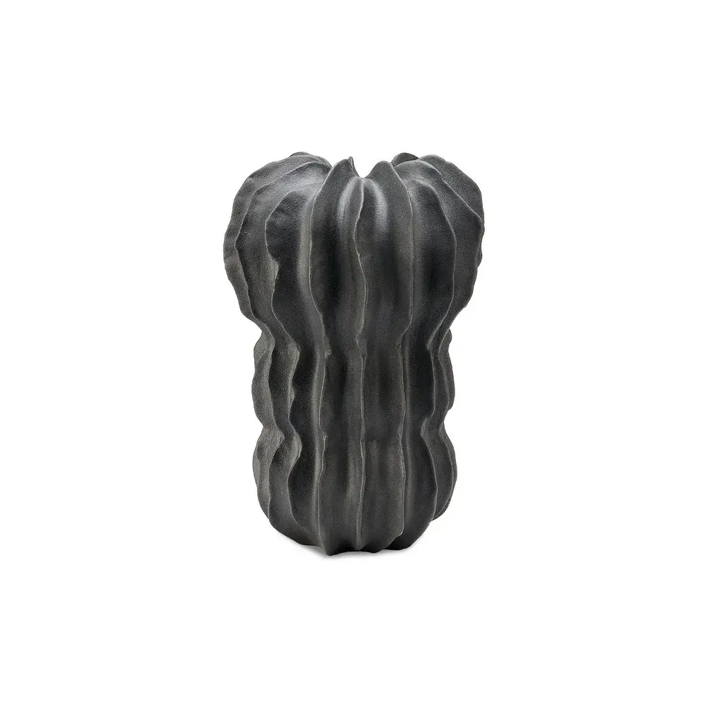 Latero Stoneware Vase - Dark Grey Terracotta