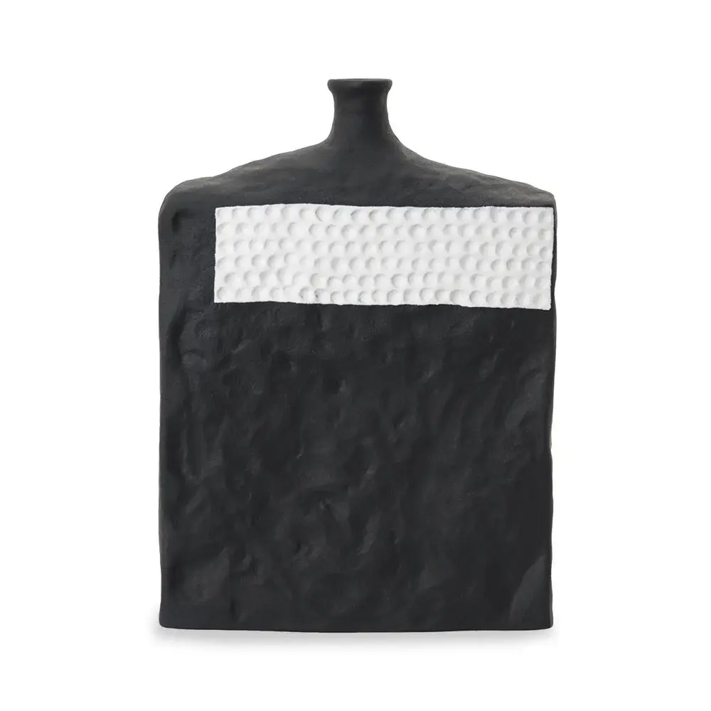 Liang and Eimil Lydros Porcelain Vase - Black & White