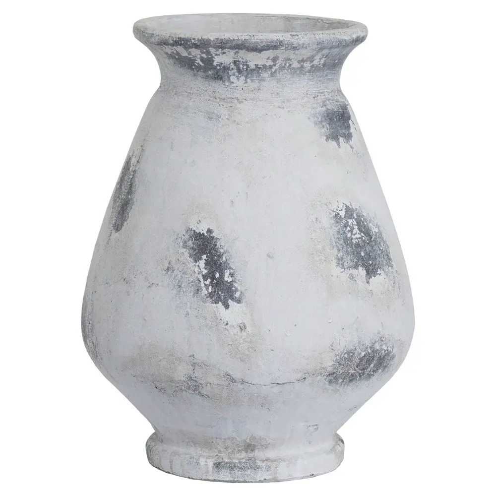 Naxos Large Vase - Antique Chalk