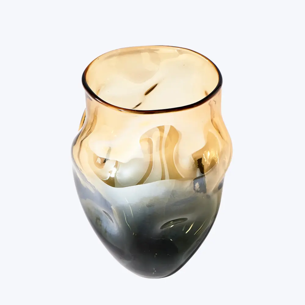 Oversized Collision Vase Amber | Watertight & Leakproof