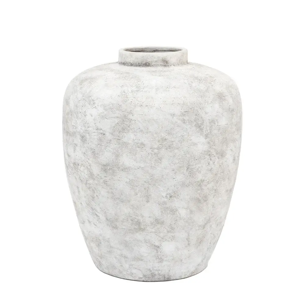 Teguise Clay Urn Vase - Grey Centerpieces