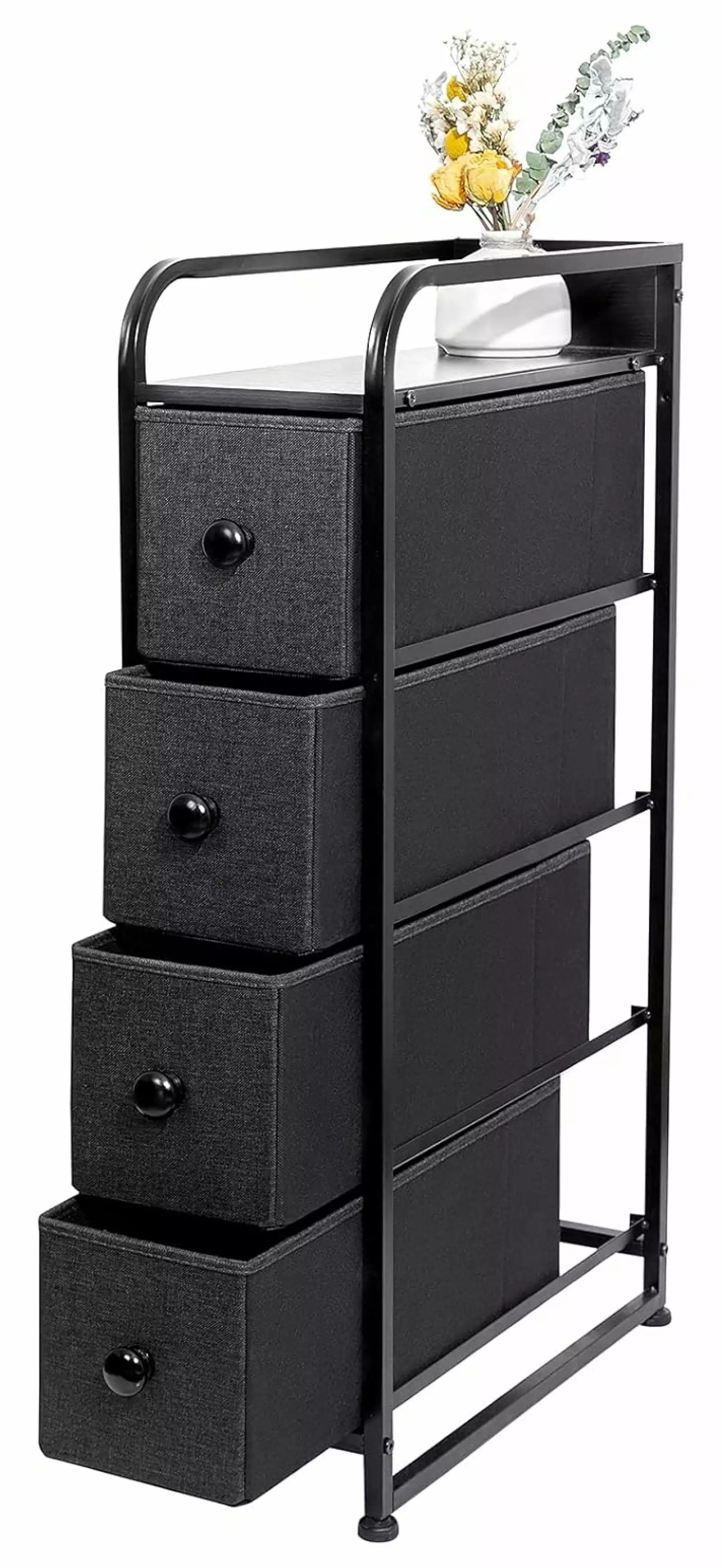 Li Jia Hao 4 Tier Vertical Dresser Removable Wooden Top Bedroom Closets Hallway
