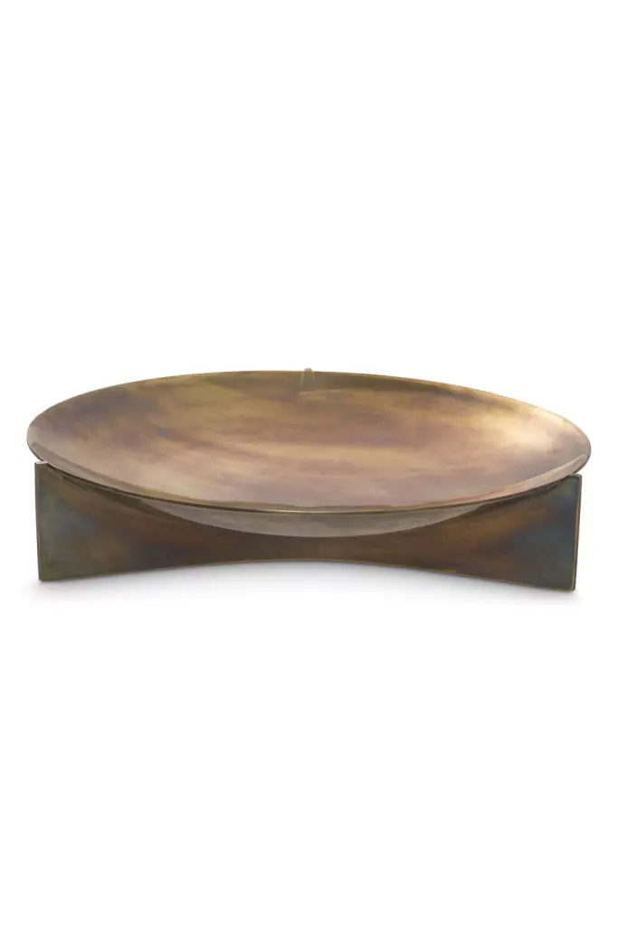 Vintage Brass Bowl Eichholtz Kulm Antique Home Decor