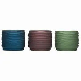 Frosted Votive Glass Candle - Lavish Woodland Design 9-oz Home Decor Lamplight Farms