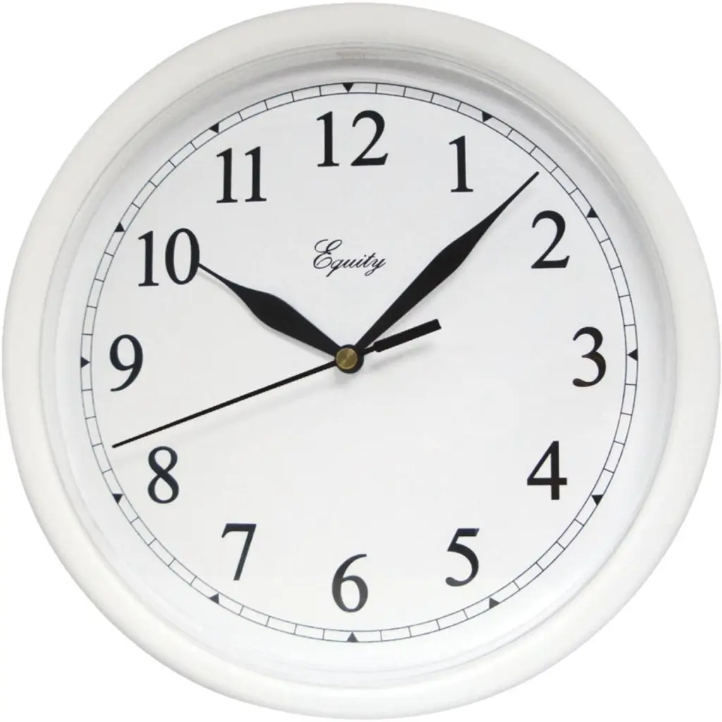 La Crosse Technology Equity White Quartz Wall Clock Home & Office
