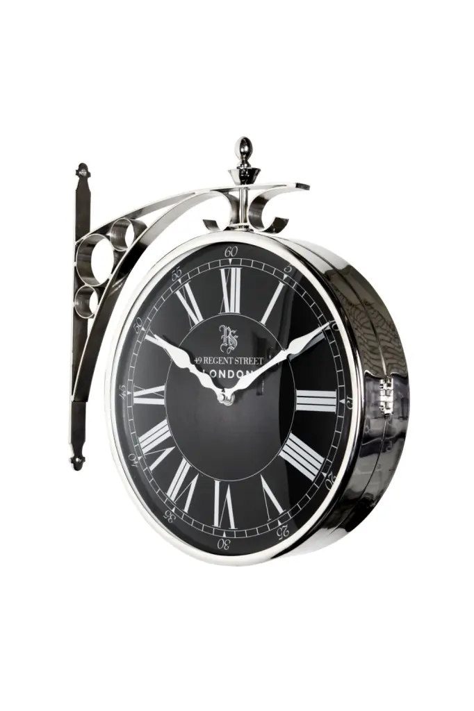Vintage Railway Station Clock Eichholtz Regent Street Large Wall Clock
