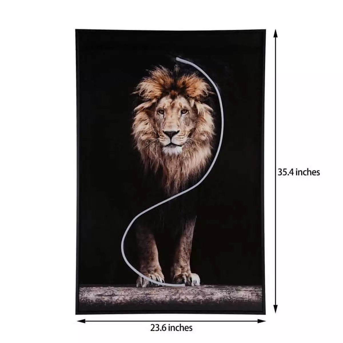 Lion Art Print Wall Lamp Holiday Gifts Home Decor YTTX