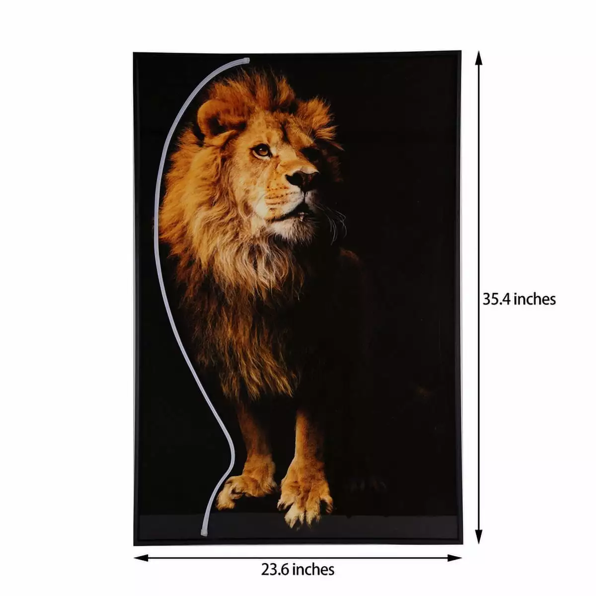 Lion Art Print Wall Lamp Holiday Gifts Decorative Lighting YTTX