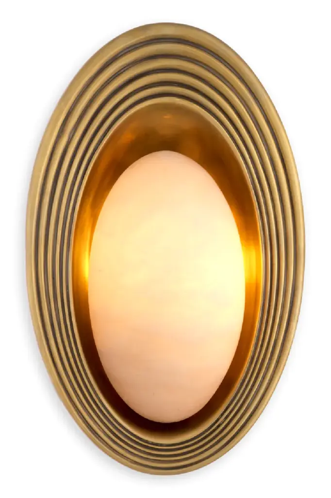 Modern Alabaster Wall Lamp Eichholtz Savono Stylish Lighting
