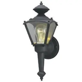 100-Watt Black Coach Lantern Outdoor Wall Light Fixture Classic Design Westinghouse