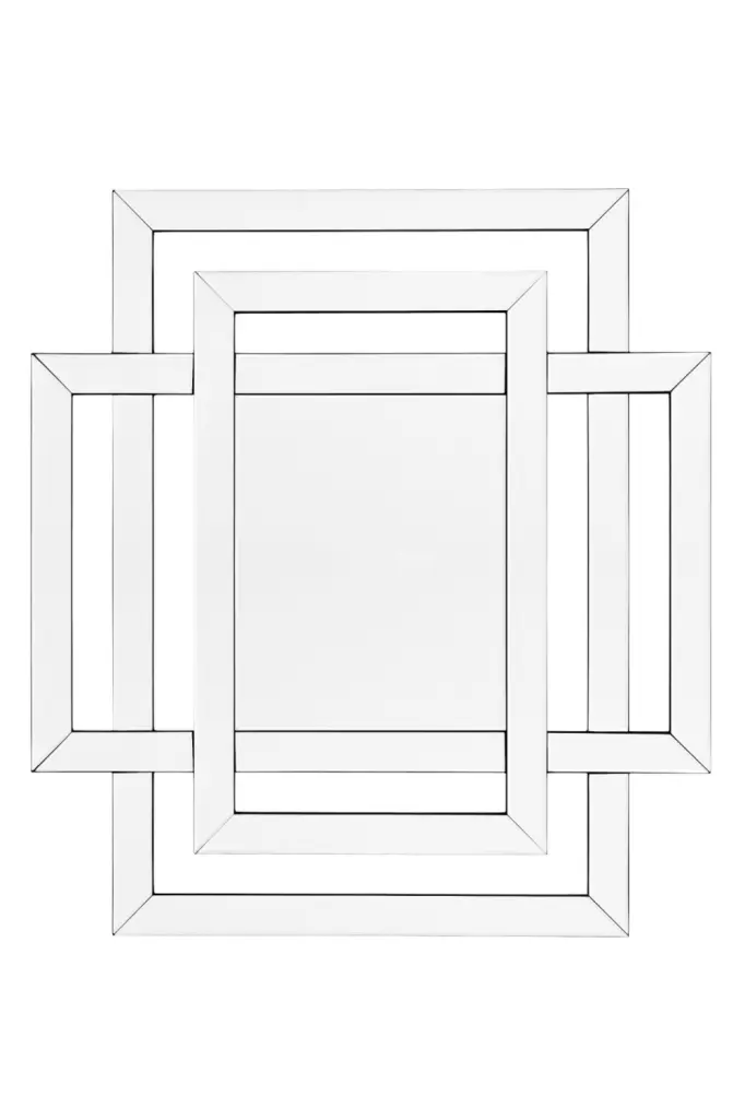 Eichholtz Mortimer Geometric Frame Wall Mirror Modern Home Decor