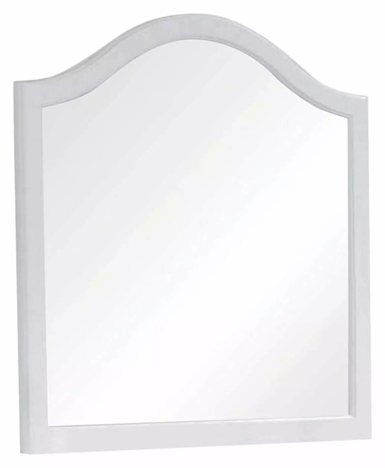 HeSLehs White Dominique Dresser Mirror, 33.75 Inch Wide Wall Mirror Bedroom and Dresser