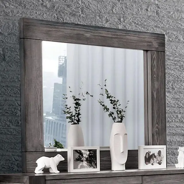 Janeiro Gray Mirror Stylish Wall Decor Home