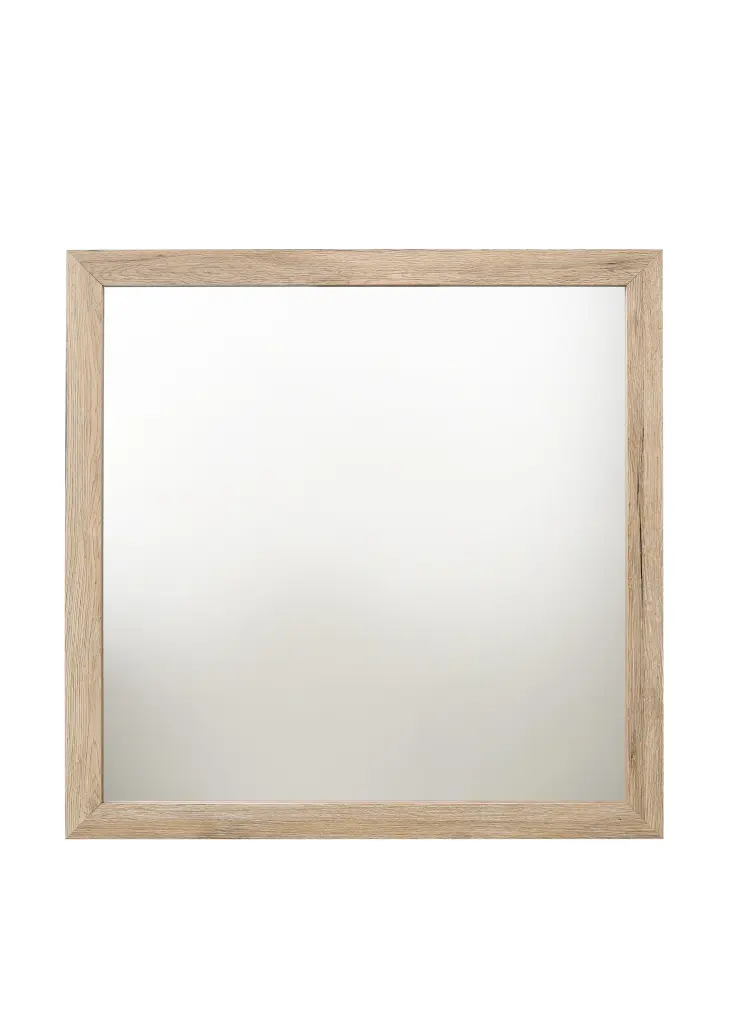 Miquell Natural Mirror - Simple Wall Mirror Bedroom or Bathroom Decor