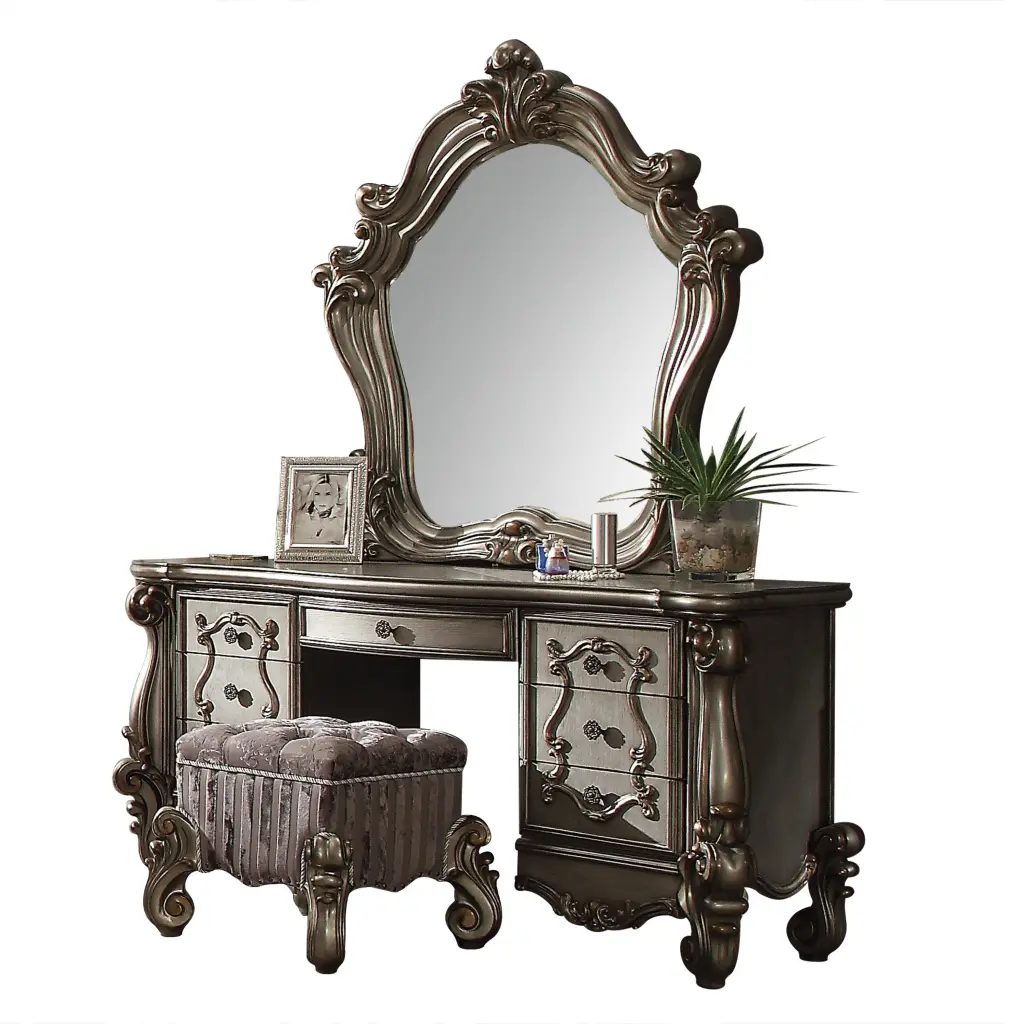 Versailles Antique Platinum Wall Mirror