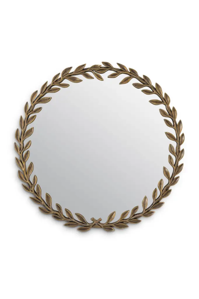 Vintage Brass Wreath Mirror Eichholtz Duras Classic Wall Mirror Living Room