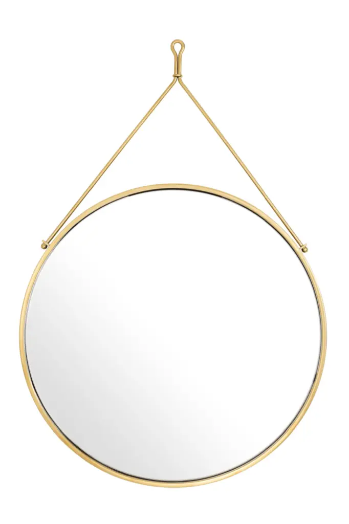 Vintage Style Gold Hook Wall Mirror Eichholtz Morongo