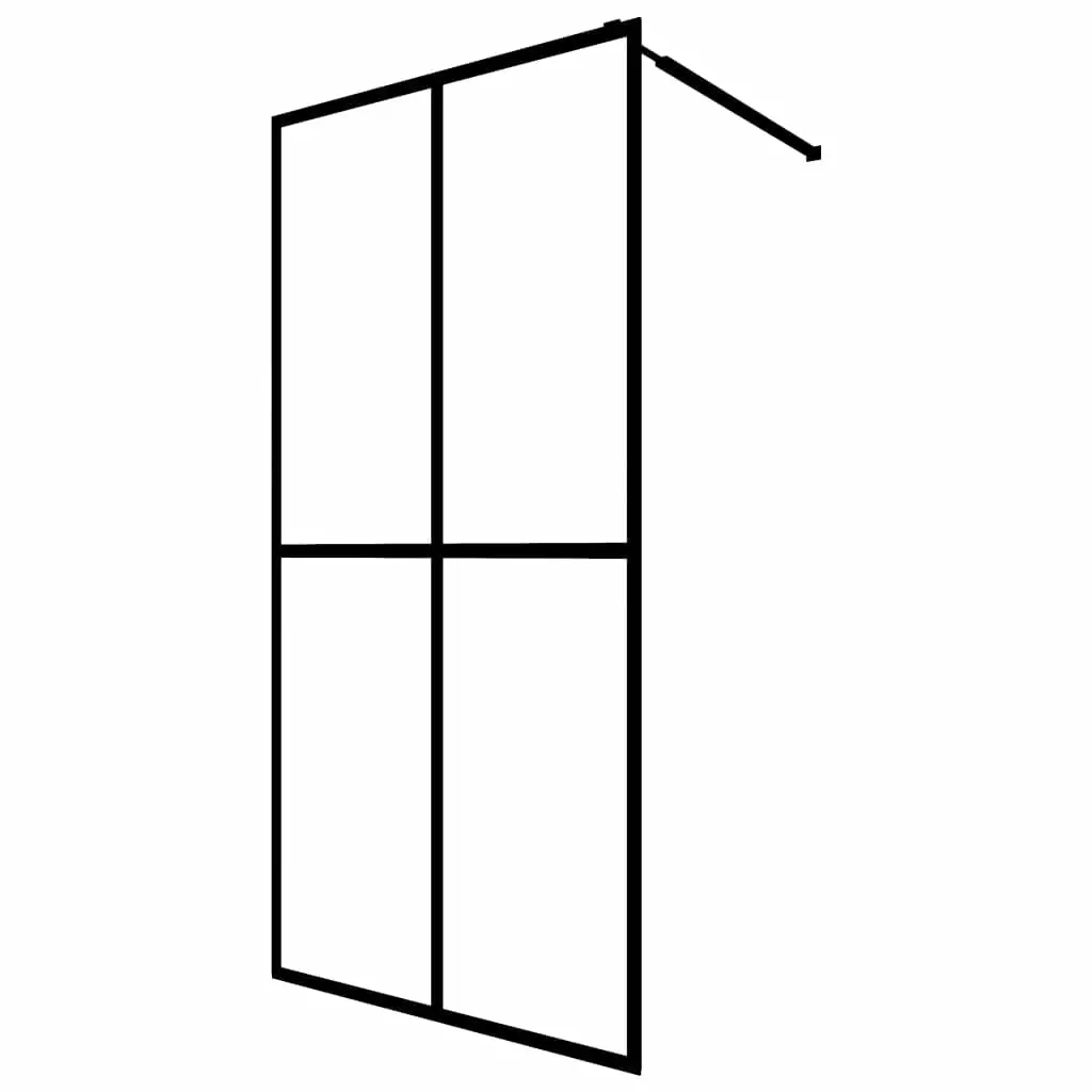 Vidaxl Modern 31.5x76.8 Inches Tempered Frosted Wall Panel Screen Aluminum Frame Andoer
