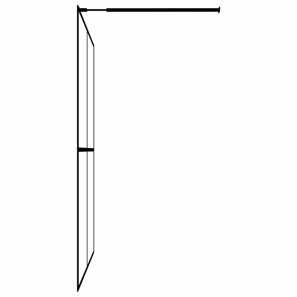 Irfora Modern Frosted Tempered Glass Wall Panel Screen 31.5x76.8 Aluminum Profile Easy Setup