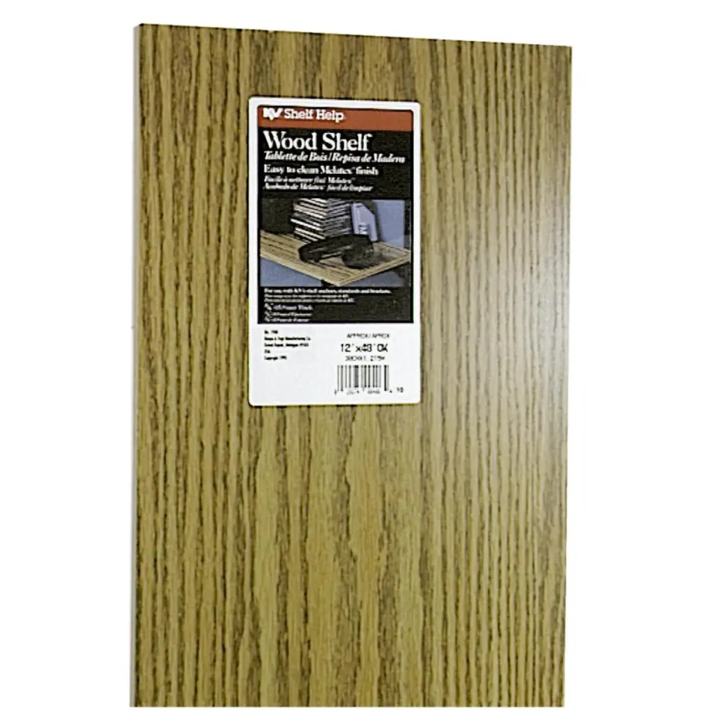 Knape & Vogt 12 . x 48 . Oak All-Purpose Shelf Home Office Knape u0026 Vogt