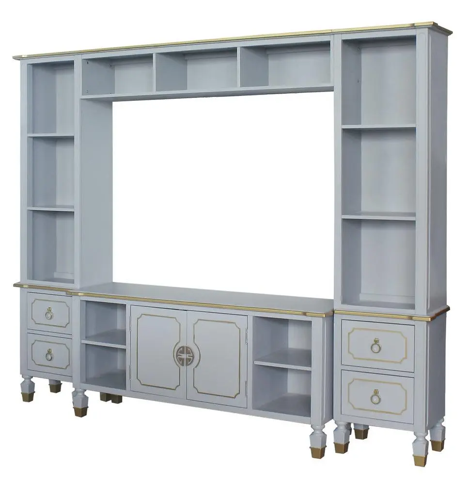 ACME House Marchese Entertainment Center TV Stand Pearl Gray 91990 - Modern Media Console