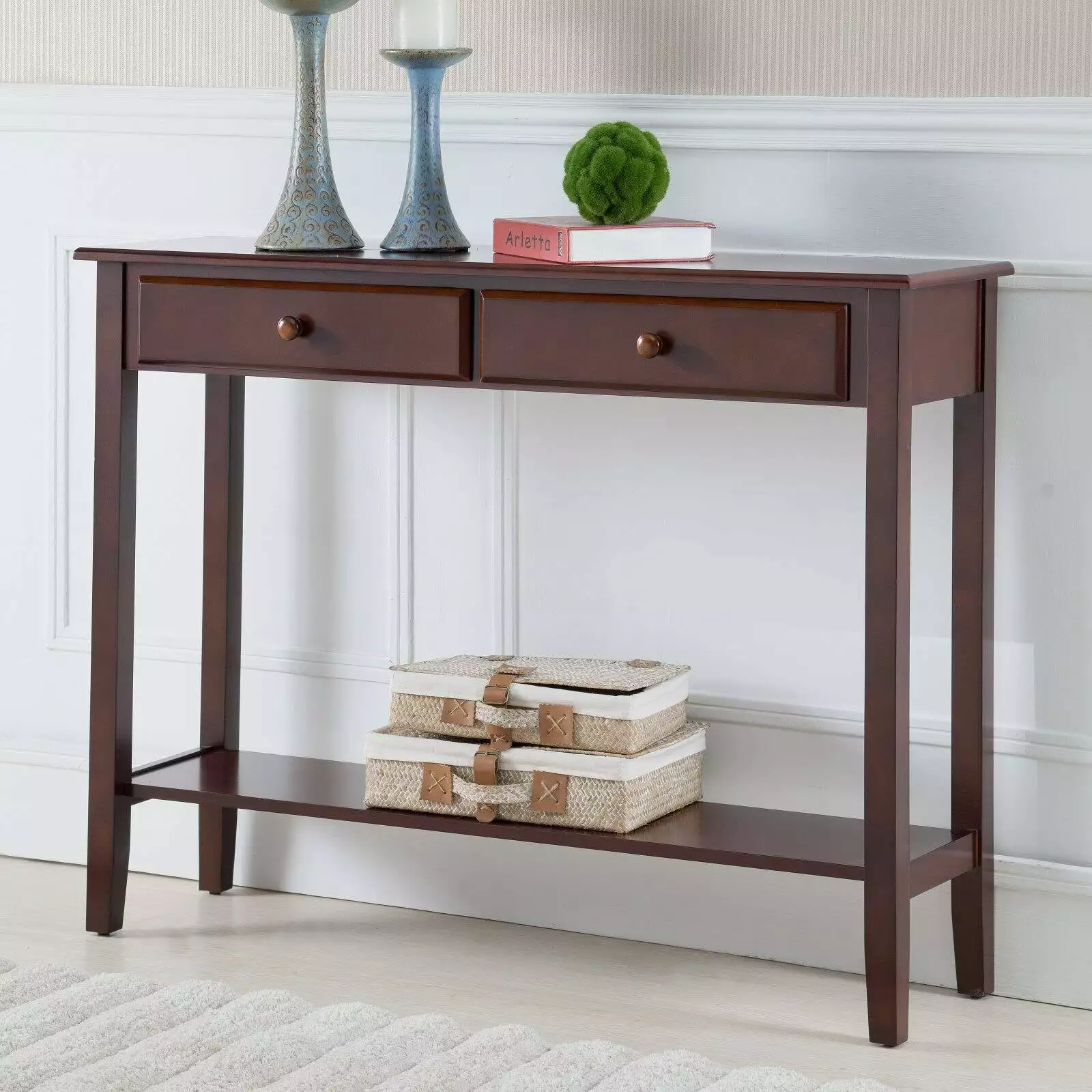KB Console Table Walnut 32 x 42 x 12 Console K&B