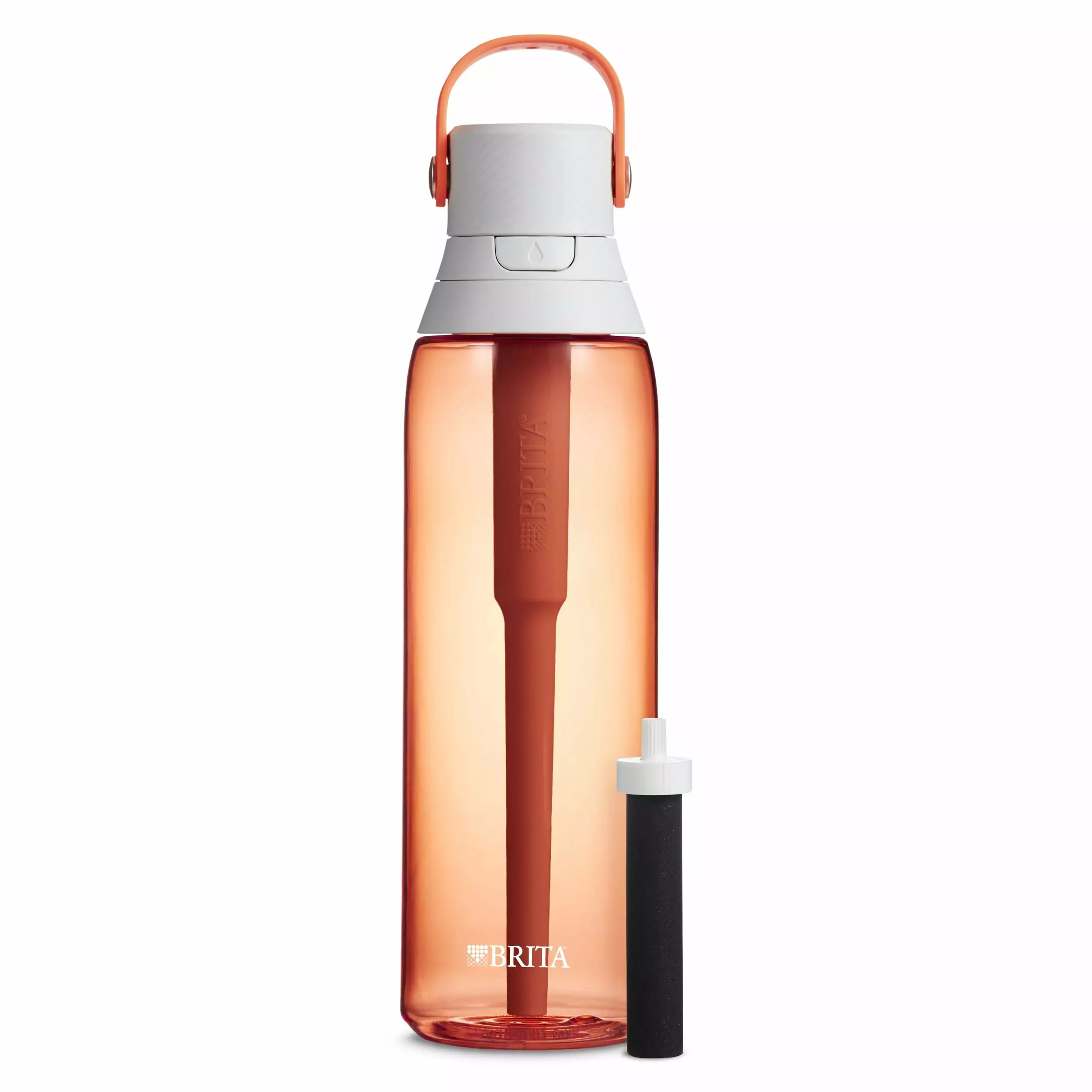 Brita Leak Proof Filtered Water Bottle 26 oz Coral