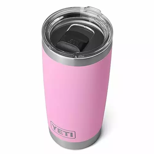 YETI Rambler 20 oz Tumbler Stainless Steel Vacuum Insulated MagSlider Lid Power Pink