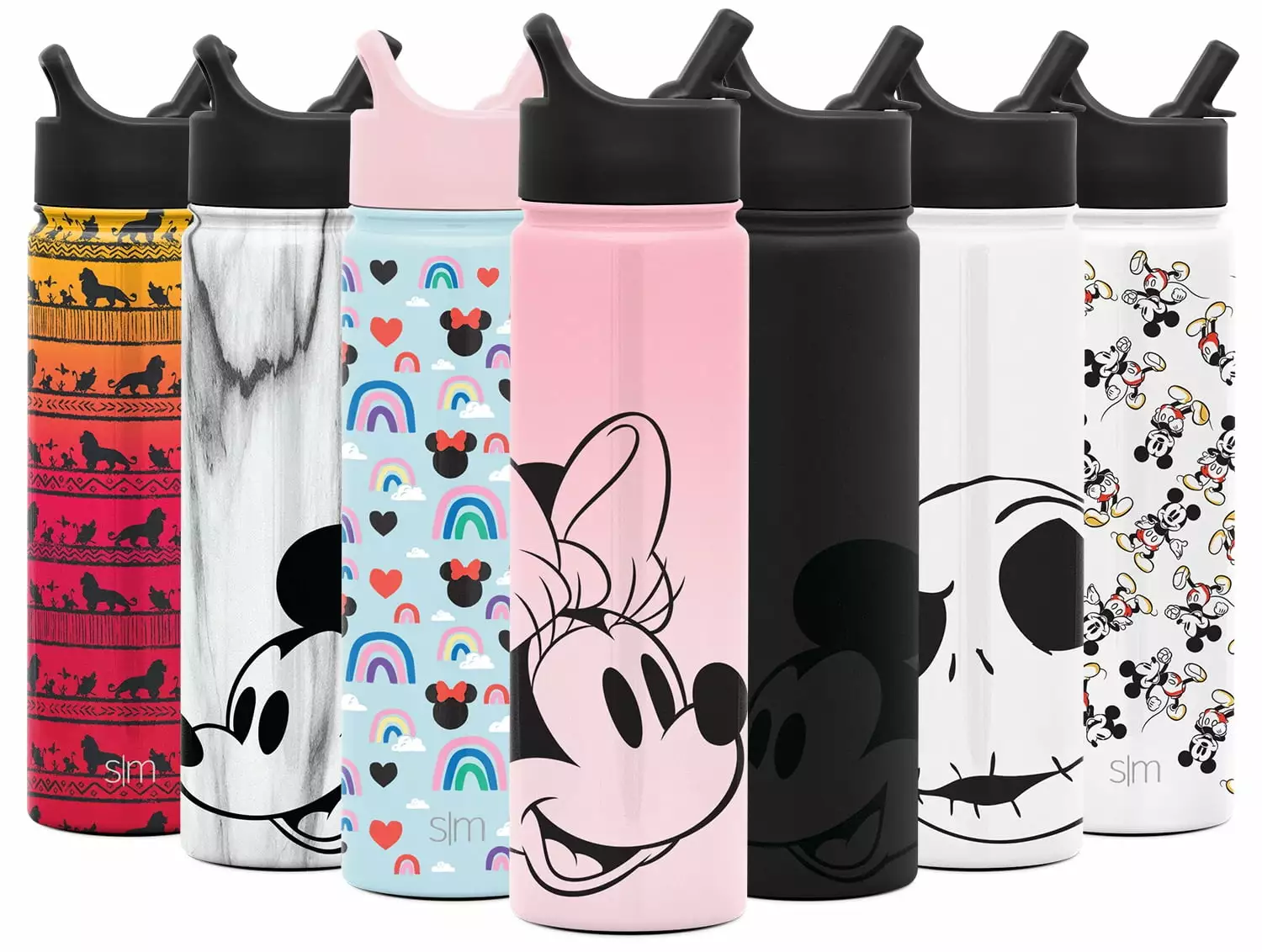 Simple Modern Disney 22 oz Summit Water Bottle Straw Lid Minnie on Blush