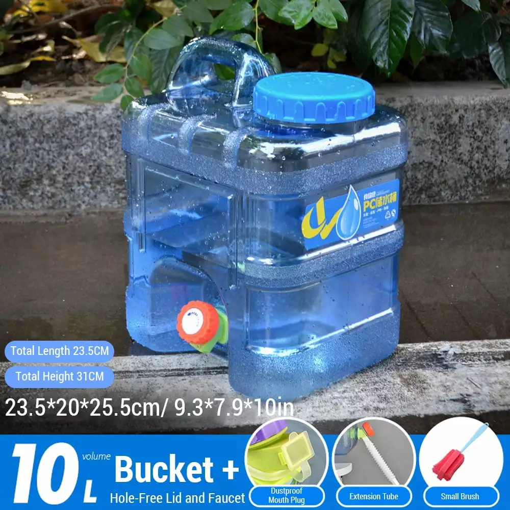 PC Container Faucet Bucket Water Storage Home and Outdoor Use