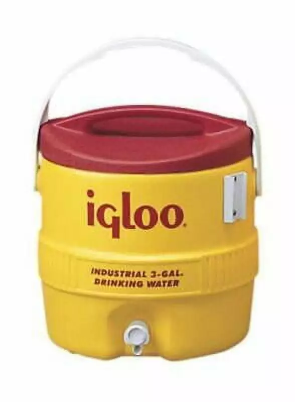 Igloo 3 Gallon Beverage Water Cooler Yellow Portable Drink Dispenser
