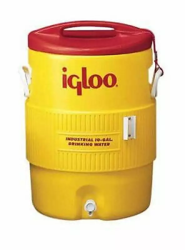 Igloo Industrial Red Yellow 10 Gallon Water Cooler