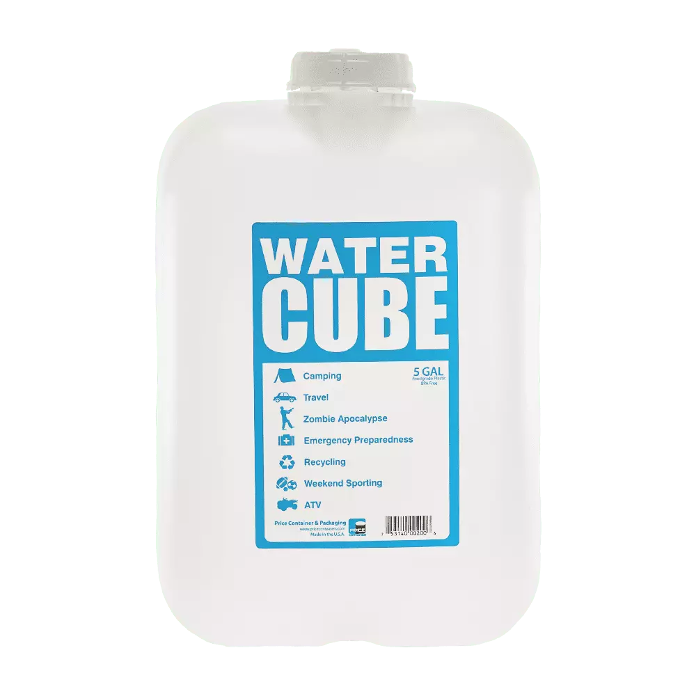 Emergency Essentials Food 5 Gallon Water Jug 2 Piece