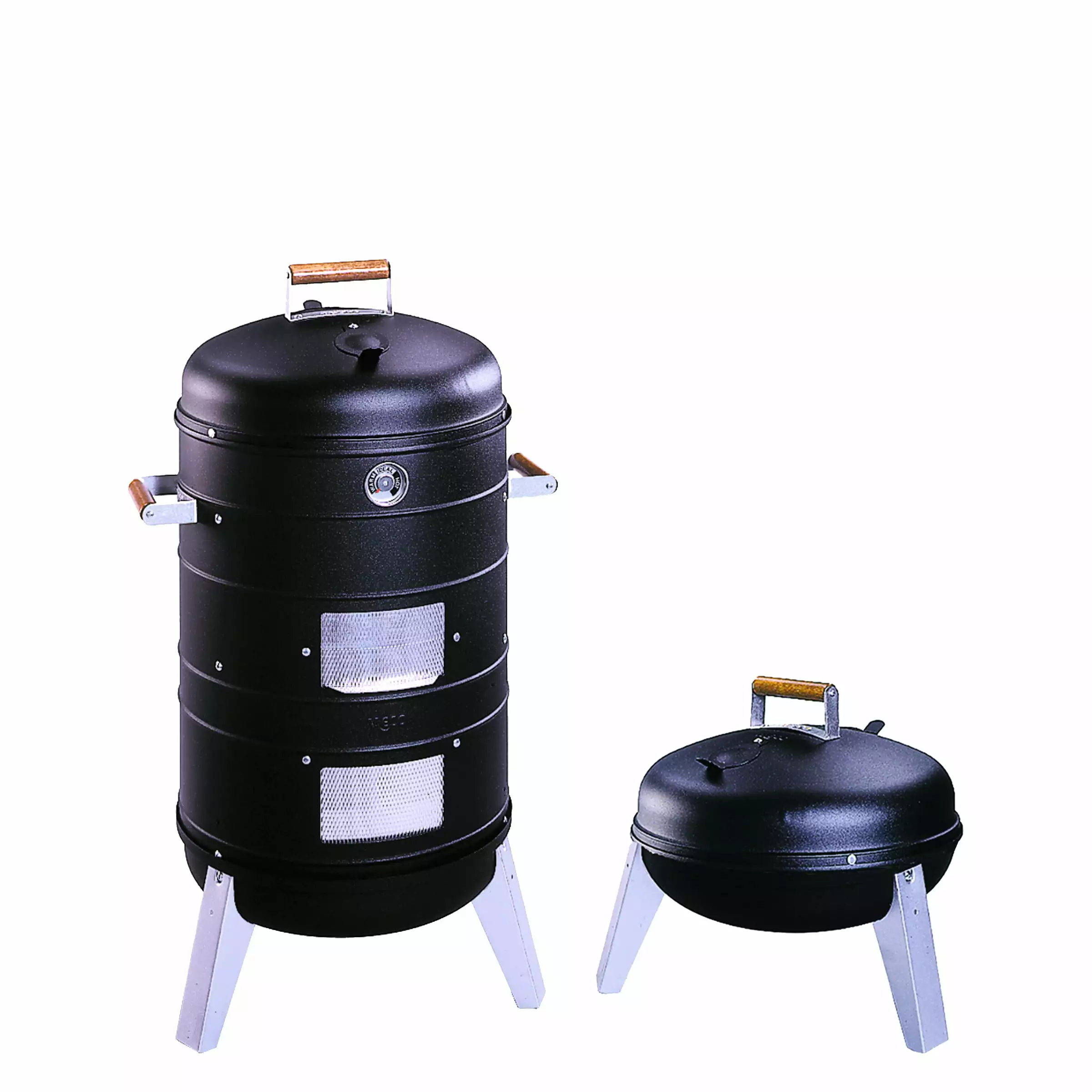 Americana Charcoal 2--1 Combination Water Smoker Outdoor Grilling Americana Grills