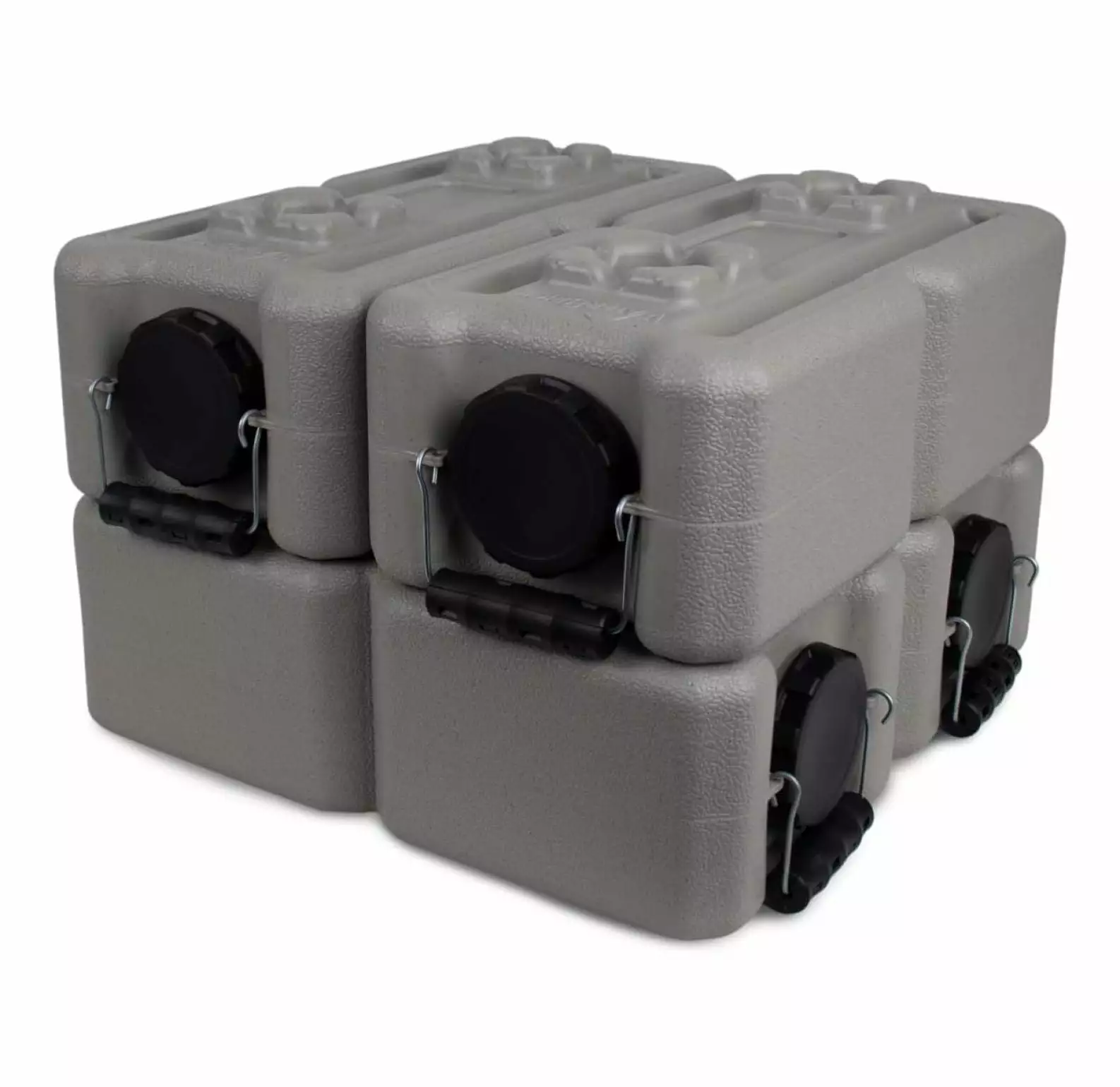 International 6-Pack Stackable 3.5 Gallon Water Container Bricks Food-Grade HDPE Plastic Emergency Water Storage