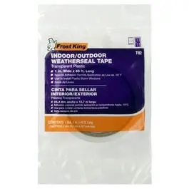 1-. x 45-Ft. Clear Plastic Window Weatherseal Tape Insulation Frost King