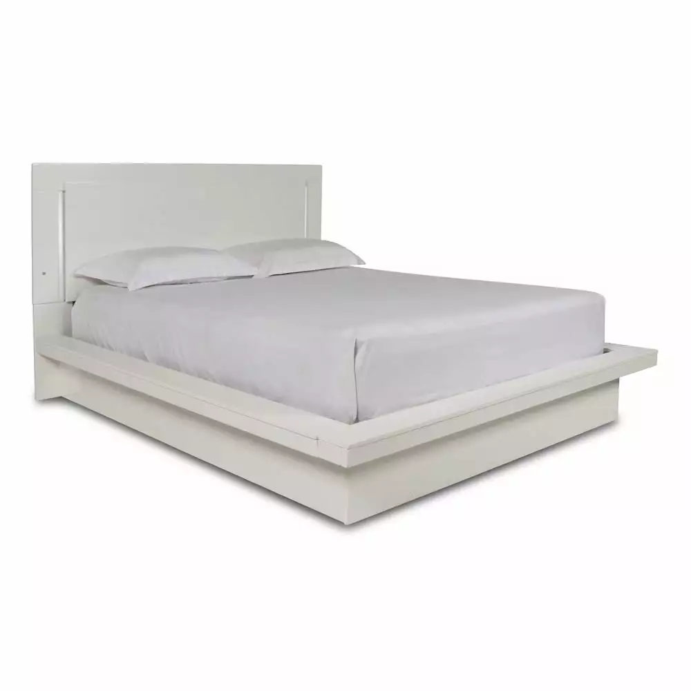 New Timeless Sapphire 4-Piece Wood Queen Bedroom Set Nightstand White New Classic Furniture