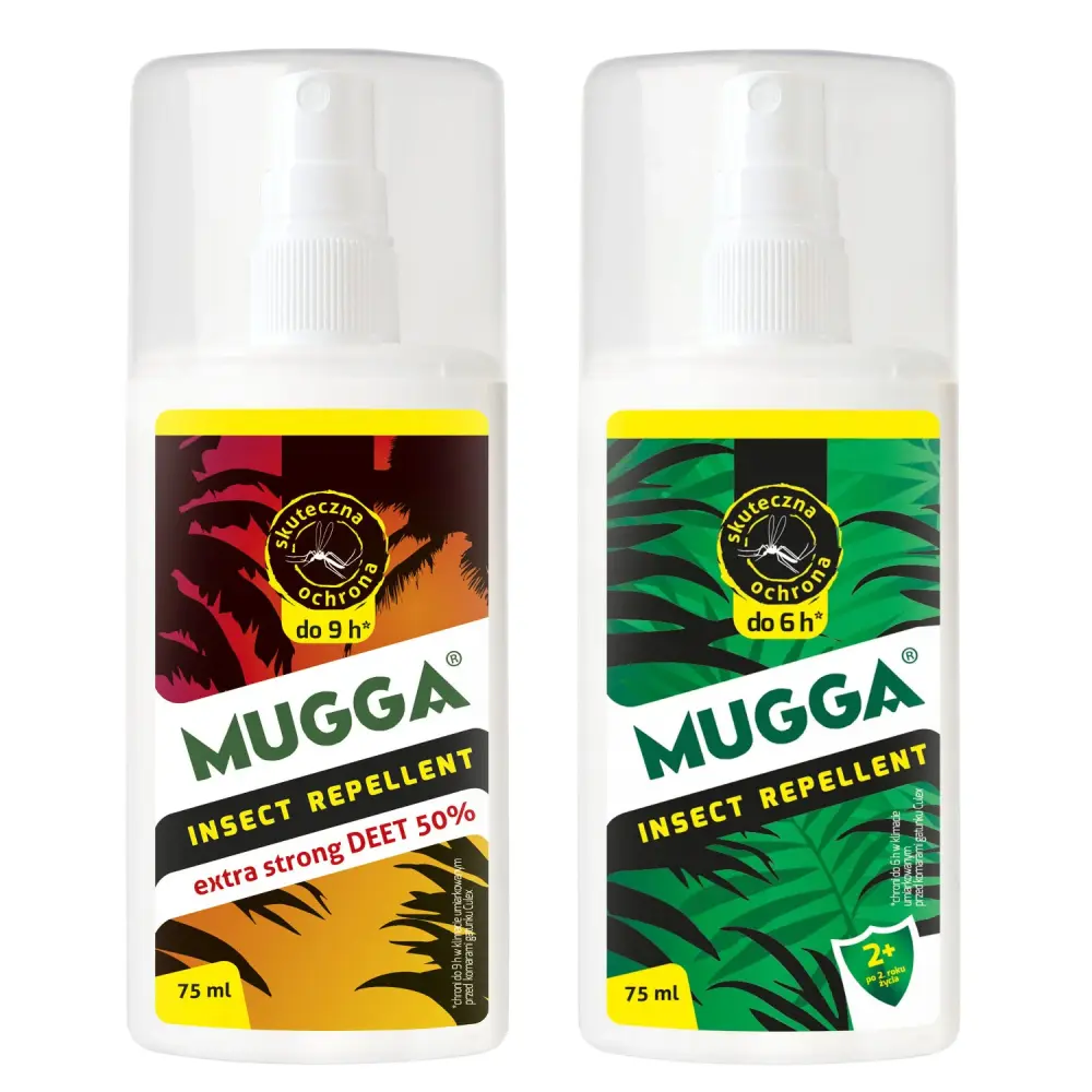 Adjust 2X MUGGA 50% + 9.5% DEET Family mosquito repellent.